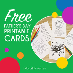 FREE Father’s Day Cards to Print and Colour