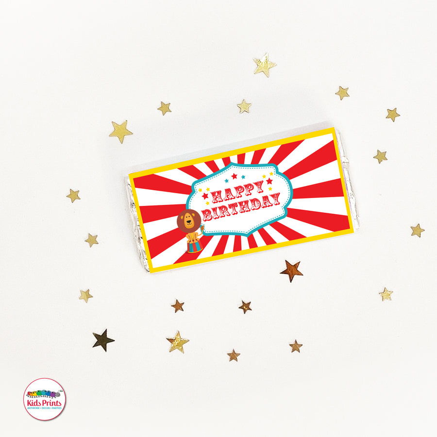 Circus Party | Chocolate Wrapper | Kids Prints