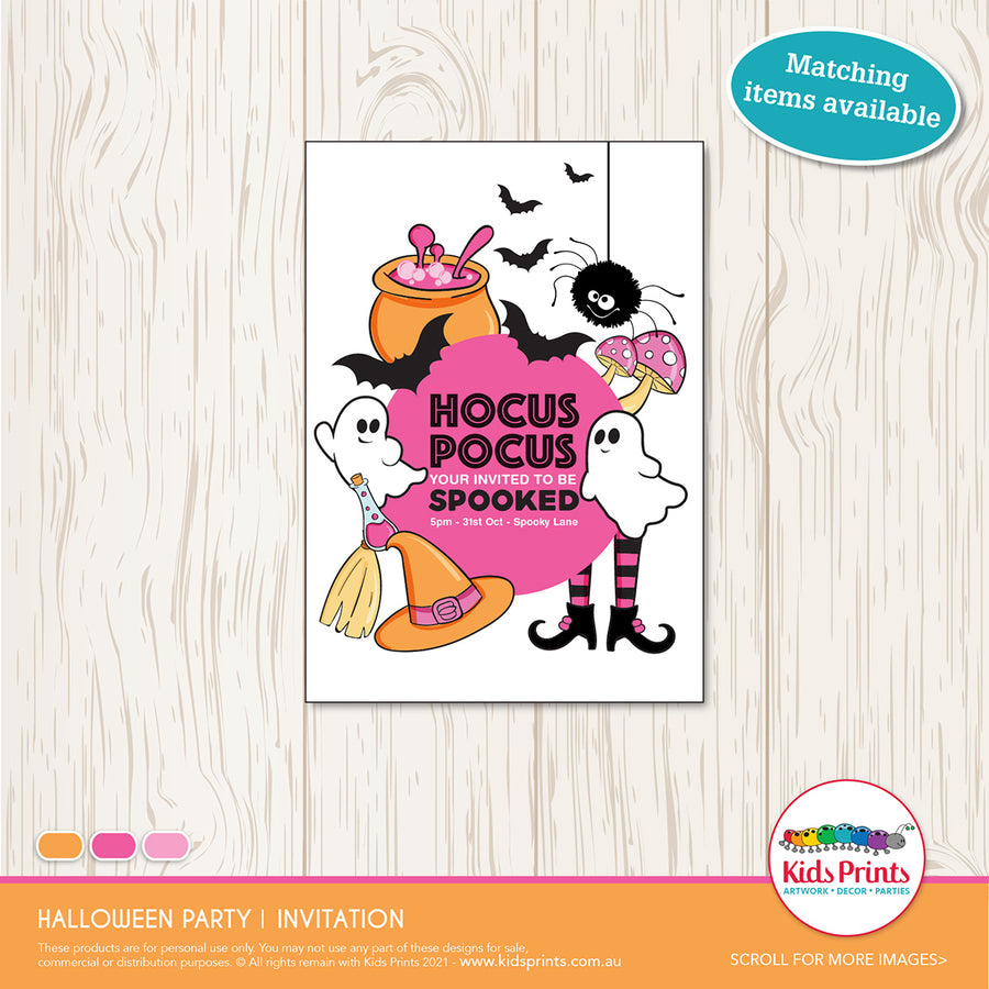 Halloween Party | Invitation | Kids Prints
