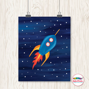 Rocket Print - Kids Prints Online