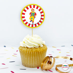 Circus Party | Circle Cupcake Topper | Kids Prints