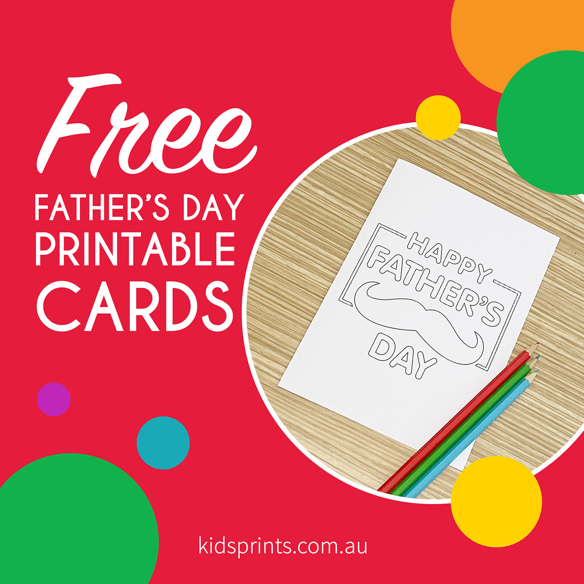 Free Colour In Fathers Day Card_4 - Kids Prints Online