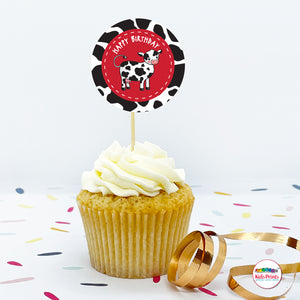 Farm Animal Party  | Cupcake Toppers - Kids Prints Online