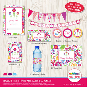 Flowers Party Pack | Kids Prints Online