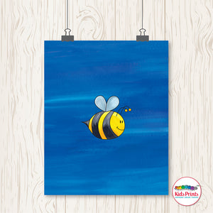 Happy Bee Print - Kids Prints Online