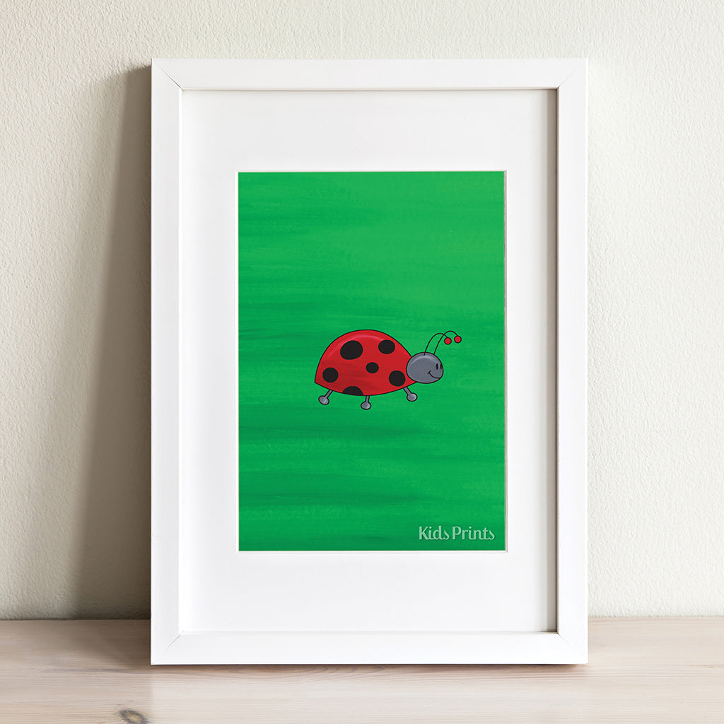 Happy Ladybug Print - Kids Prints Online
