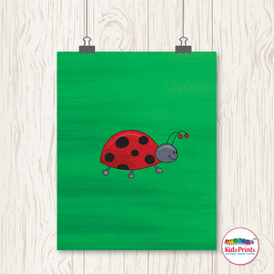 Happy Ladybug Print - Kids Prints Online
