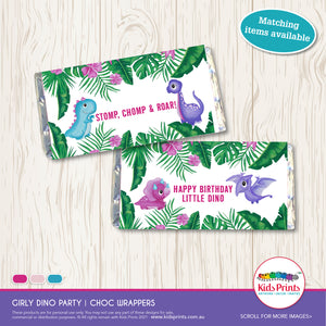 Little Dino Party | Chocolate Wrapper | Kids Prints