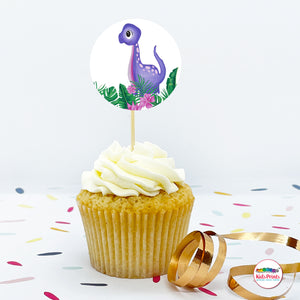 Little Dino Party | Cupcake Toppers | Kids Prints