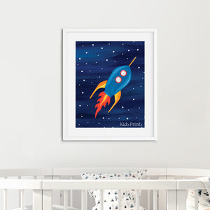 Rocket Print - Kids Prints Online