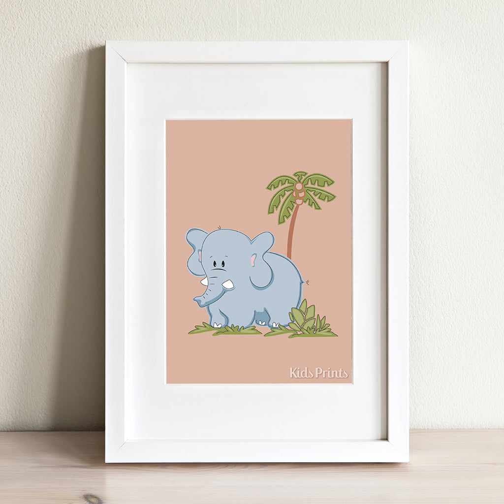 Safari Elephant Print - Kids Prints Online