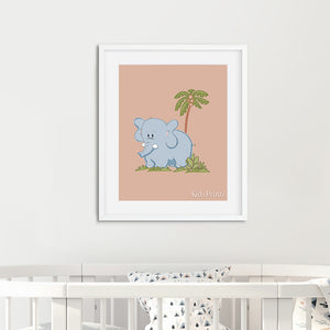 Safari Elephant Print - Kids Prints Online