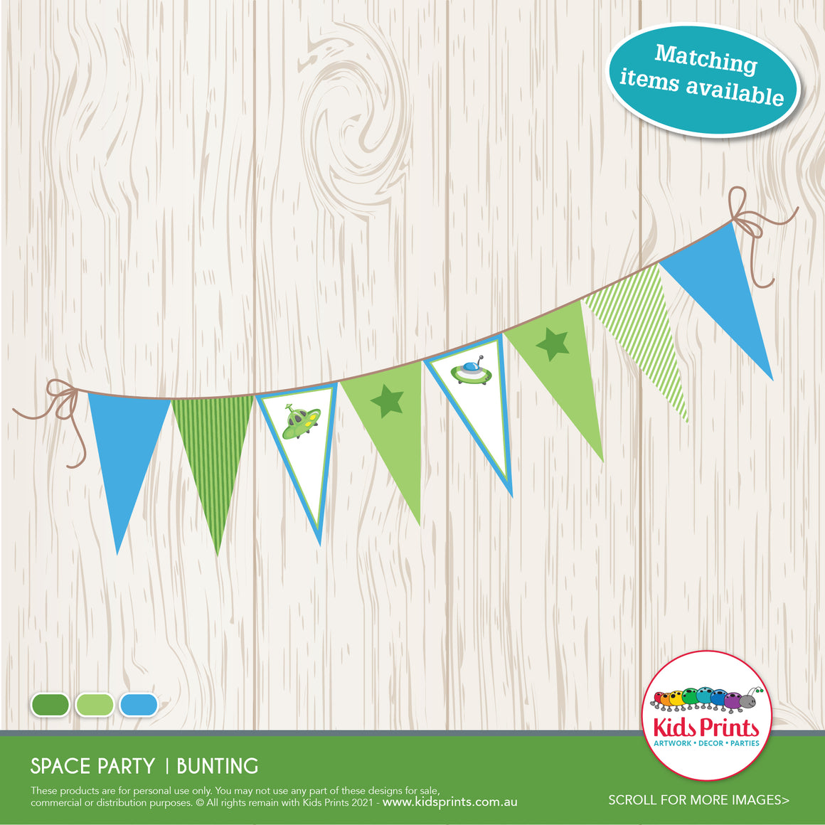 Space Party | Bunting | Kids Prints