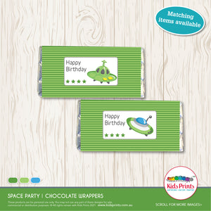 Space Party | Chocolate Wrapper | Kids Prints