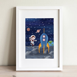Spaceman Print - Kids Prints Online